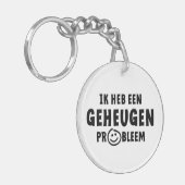 Ik heb een geheugen probleem. Alzheimer, dementie. Sleutelhanger (Voorkant Links)