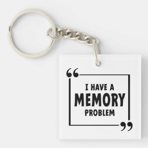 Ik heb een geheugen probleem. Alzheimer, dementie. Sleutelhanger