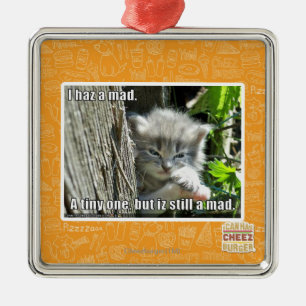 Ik heb een gek metalen ornament