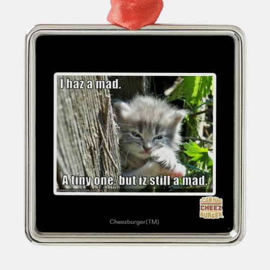 Ik heb een gek metalen ornament (Voorkant)