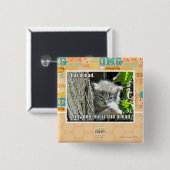 Ik heb een gek vierkante button 5,1 cm (Voorkant /achterkant)