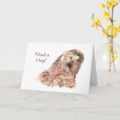 Ik heb een Gekke vogel nodig om je te glimlachen, Kaart (Gele Bloem)