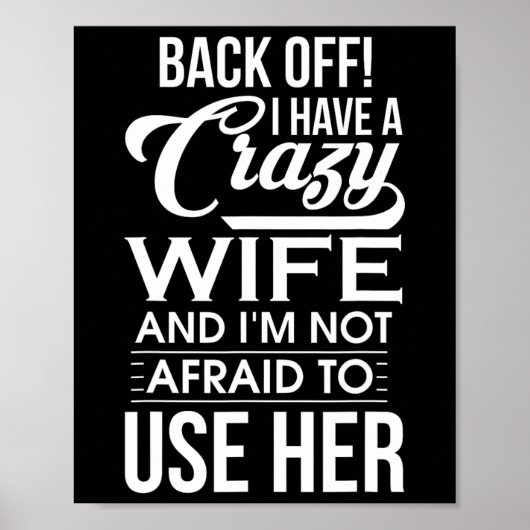 Ik heb een gekke vrouw, ik ben niet bang om haar g poster (Voorkant)