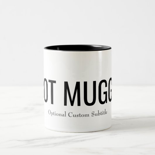 Ik heb een gemuteerde Mok met optionele ondertitel (Center)