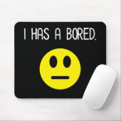 Ik heb een geprezen grappige boredom Emoji Muismat (Met muis)