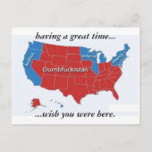 Ik heb een geweldige tijd... briefkaart (Voorkant)