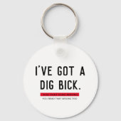 Ik heb een Graf Bick Grappig Cadeau Sleutelhanger (Achterkant)