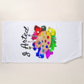 Ik heb een grappige, artistieke handdoek gemaakt (Voorkant)