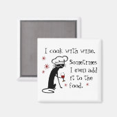 Ik heb een grappige citaat uit wijn met kat magneet (Voorkant / Achterkant)