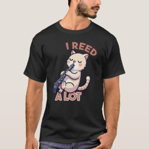 Ik heb een grappige klarinetkat gelezen t-shirt