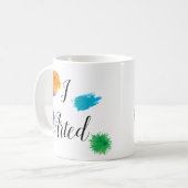 Ik heb een grappige kunstenaarsschilder geschilder koffiemok (Voorkant links)