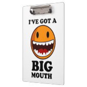 "IK HEB EEN GROOT MOUTH-GEZICHT KLEMBORD (Links)