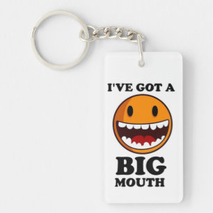 "IK HEB EEN GROOT MOUTH-GEZICHT SLEUTELHANGER