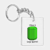Ik heb een grote apatiet! sleutelhanger (Voorkant Links)