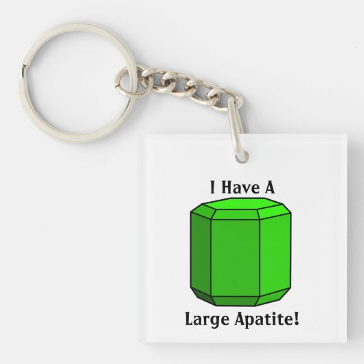 Ik heb een grote apatiet! sleutelhanger (Voorkant)