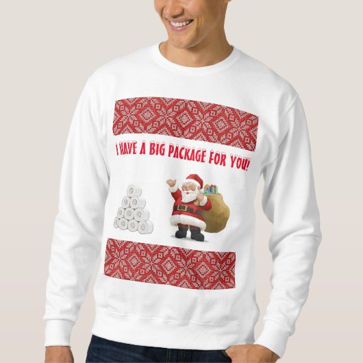 IK HEB EEN GROTE... Pas Ugly Sweater Sweatshirt aa (Voorkant)