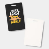 Ik heb een grote vrouw badge (Voor- en achterkant)