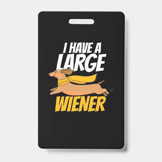 Ik heb een grote vrouw badge (Voorzijde)