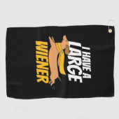 Ik heb een grote vrouw golfhanddoek (Horizontaal)