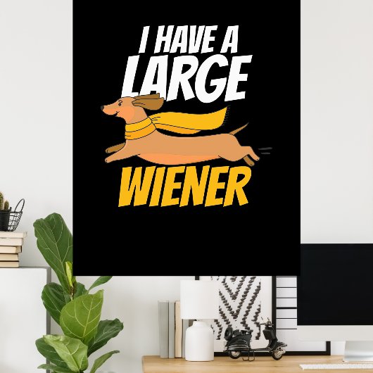 Ik heb een grote vrouw poster (Thuiskantoor)