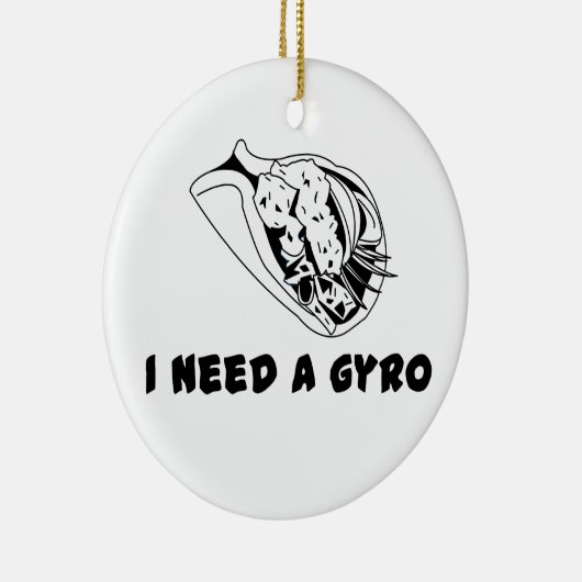 Ik heb een gyro nodig keramisch ornament (Rechts)