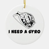 Ik heb een gyro nodig keramisch ornament (Voorkant)