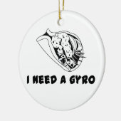 Ik heb een gyro nodig keramisch ornament (Links)