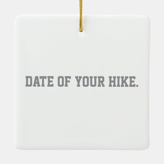 Ik heb een halve Dome Hike overleefd Keramisch Ornament (Achterkant)