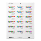 Ik heb een handbeschilderd waterverf label gemaakt (Full Sheet)