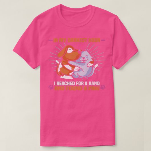 Ik heb een handje bereikt en een paar dierenrechte t-shirt (Design voorkant)