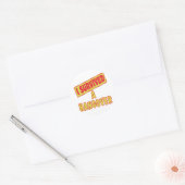 IK HEB EEN HANGOVER OVERLEVEN RONDE STICKER (Envelop)