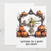 Ik heb een Happy Halloween bij je. Kaart (Voorkant / Achterkant)