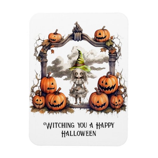 Ik heb een Happy Halloween bij je. Magneet (Verticaal)