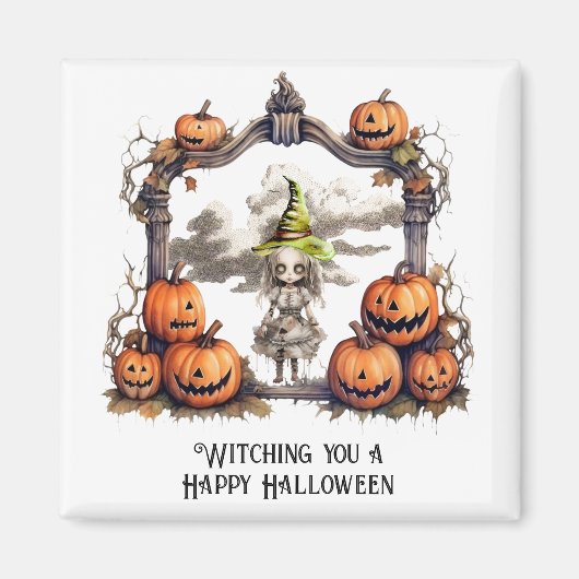 Ik heb een Happy Halloween bij je. Magneet (Voorkant)