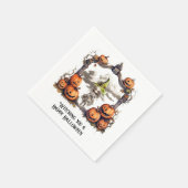 Ik heb een Happy Halloween bij je. Servet (Hoek)