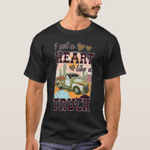 Ik heb een hart als een vrachtwagen rijdt op drome t-shirt