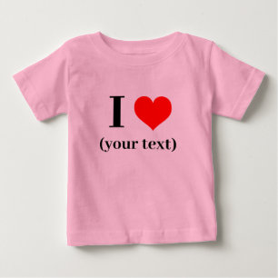 IK HEB EEN HART! Baby Fine Jersey T-shirt - Roze- 