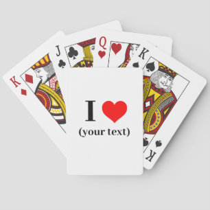IK HEB EEN HART! Kaartdek - Aangepast Pokerkaarten