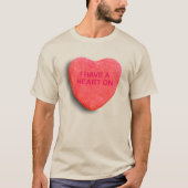 IK HEB EEN HART OP HET SNOEP HART T-SHIRT (Voorkant)