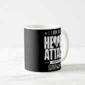 Ik heb een hartaanval overleefd. koffiemok (Voorkant rechts)