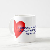 Ik heb een hartaanval overleefd koffiemok (Voorkant links)