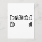 Ik heb een hartaanval overleefd (scorebord) briefkaart (Voorkant)