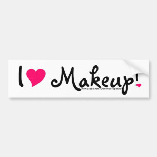 Ik heb een hartmake-up. bumpersticker