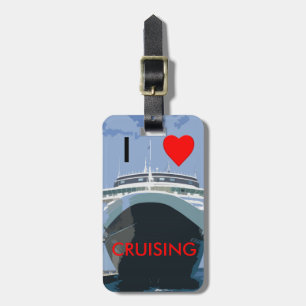 IK HEB EEN HARTSTOcht VOOR CRUISEN Aanpasbare baga Bagagelabel