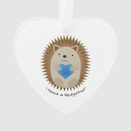 Ik heb een Hedgehug-egel nodig Ornament (achterkant)