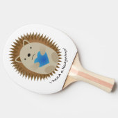 Ik heb een Hedgehug-egel nodig Tafeltennisbatje (Zijkant)