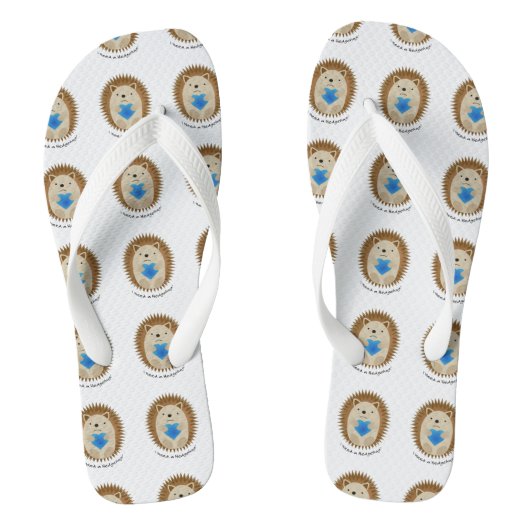Ik heb een Hedgehug-egel nodig Teenslippers (Voetbed)