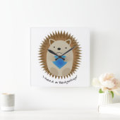 Ik heb een Hedgehug-egel nodig Vierkante Klok (Huis)