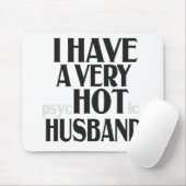 Ik heb een heel PSychotic Husband Funny Married Wi Muismat (Met muis)