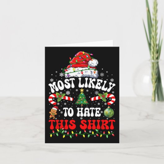 Ik heb een hekel aan deze kerst kaart (Voorkant)